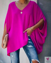 Oversized T-Shirts For Women. Fashion Blouse, Batwing Sleeve T-Shirt, Print Tees, Loose Casual Top Sweet T 52