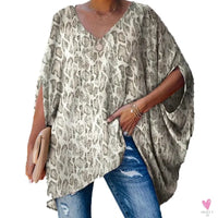 Oversized T-Shirts For Women. Fashion Blouse, Batwing Sleeve T-Shirt, Print Tees, Loose Casual Top Sweet T 52