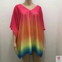 Oversized T-Shirts For Women. Fashion Blouse, Batwing Sleeve T-Shirt, Print Tees, Loose Casual Top Sweet T 52