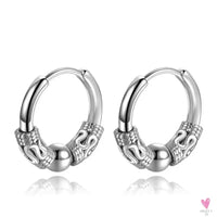 Punk/Rock Style Stainless Steel Hoop Earrings for Men/Women - Hip Hop Earrings for Men/Women SWEET T 52