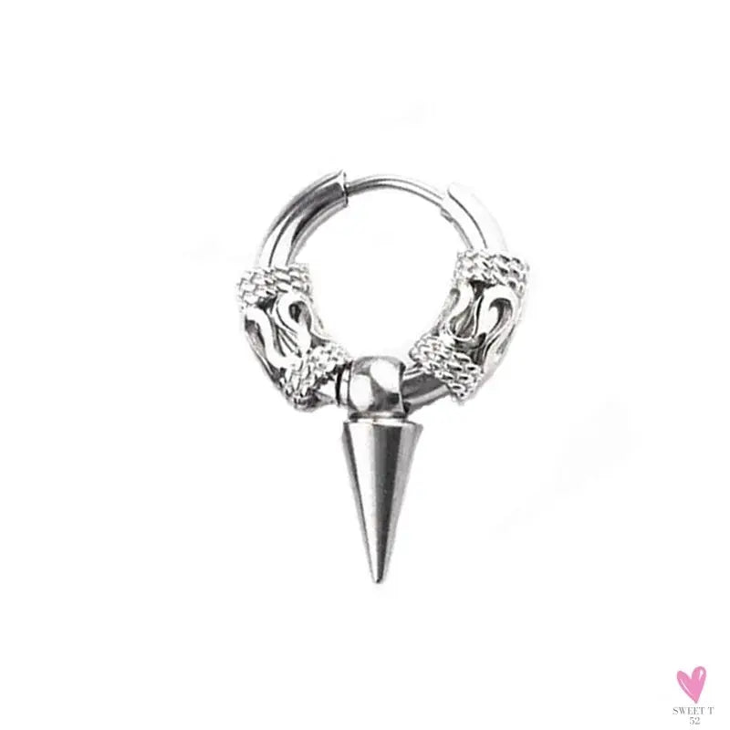 Punk/Rock Style Stainless Steel Hoop Earrings for Men/Women - Hip Hop Earrings for Men/Women SWEET T 52