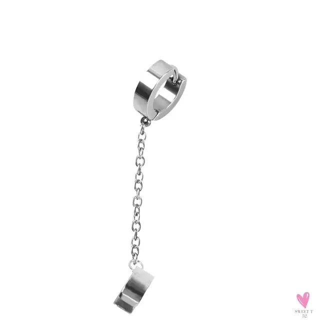Punk/Rock Style Stainless Steel Hoop Earrings for Men/Women - Hip Hop Earrings for Men/Women SWEET T 52