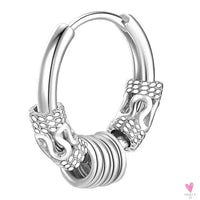 Punk/Rock Style Stainless Steel Hoop Earrings for Men/Women - Hip Hop Earrings for Men/Women SWEET T 52