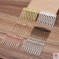REGELIN Copper Vintage 10 Teeth Hair Combs Jewelry Charm Women Flower Hairpin Hairclips Barrettes Retro Hair Wear Accessories SWEET T 52