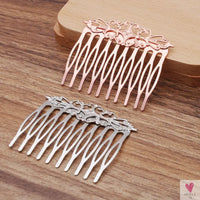 REGELIN Copper Vintage 10 Teeth Hair Combs Jewelry Charm Women Flower Hairpin Hairclips Barrettes Retro Hair Wear Accessories SWEET T 52
