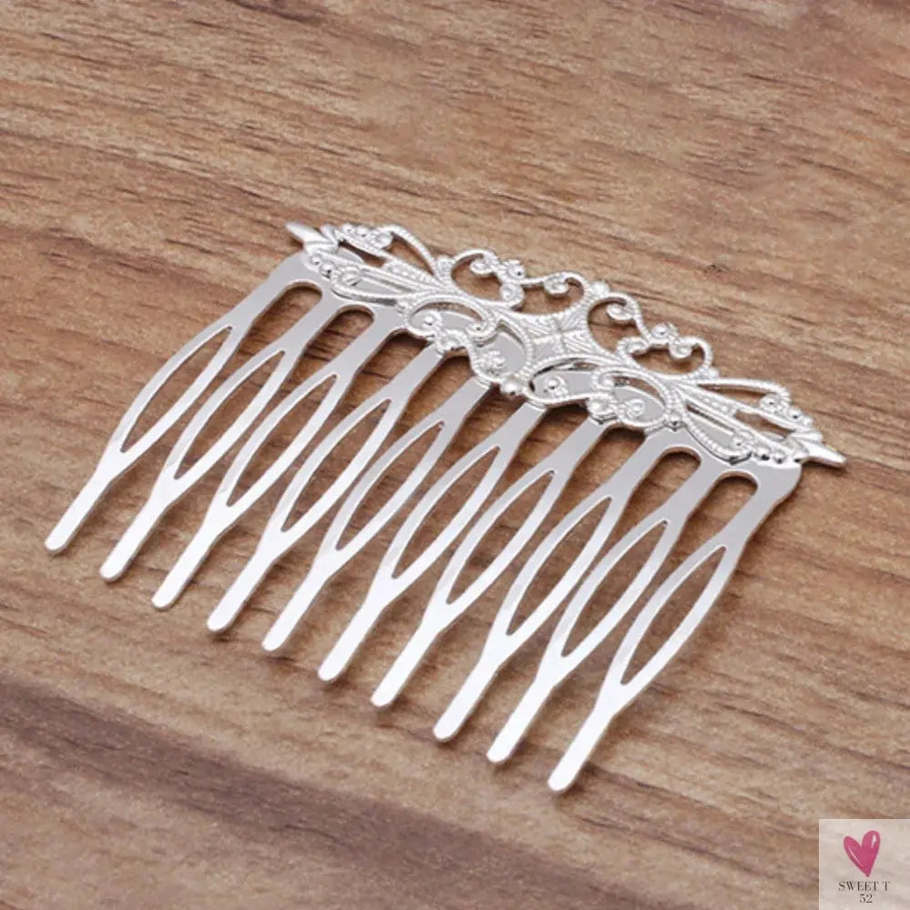 REGELIN Copper Vintage 10 Teeth Hair Combs Jewelry Charm Women Flower Hairpin Hairclips Barrettes Retro Hair Wear Accessories SWEET T 52