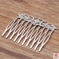 REGELIN Copper Vintage 10 Teeth Hair Combs Jewelry Charm Women Flower Hairpin Hairclips Barrettes Retro Hair Wear Accessories SWEET T 52