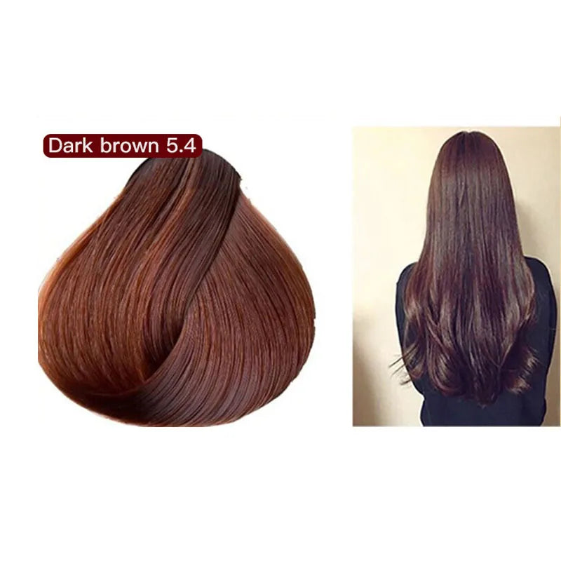 Mokeru Natural Fast Coloring Argan Oil For Hair Dark Brown Argan Speedy Hair Color Shampoo for Gray Hair Dye Shampoo