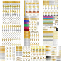 60-170pcs Metal African Hair Rings, Beads, Cuffs, Tubes, Charms for Hair Braids for Women & Men/Boys & Girls-hair accessories-SWEET T 52