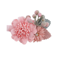 3pcs/set Artificial Flower Hairclip for Baby. Handmade Hairpin, Little Girl Bridal Wedding Party Barrette