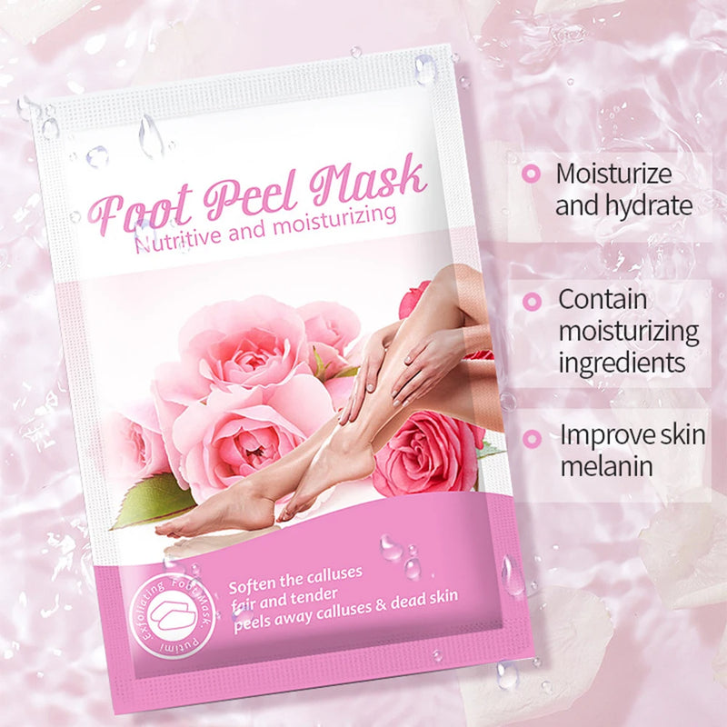 Exfoliating Foot Mask, Foot SPA Pedicure, Smooth, Dead Skin Remover, Moisturizing & Lightening Foot Mask, Unisex