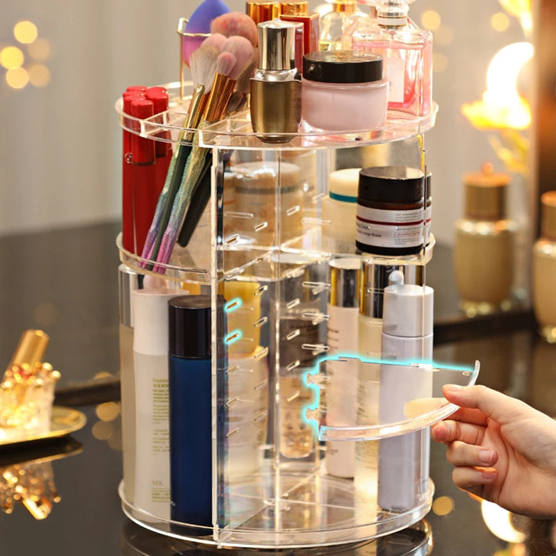 360 Rotating Makeup Organizer - Multi-Function Detachable Dressing Table Makeup Storage Rack, Large Capacity SWEET T 52