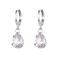 Gold Color Cute Water Drop Earrings For Women & Girls - Zircon Piercing Huggies/Hoop Dangle Earrings-earrings-SWEET T 52