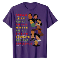 Dream Like Martin/Lead Like Harriet Black Pride T-Shirts, Short Sleeves in Many Colors-Shirts & tops-SWEET T 52