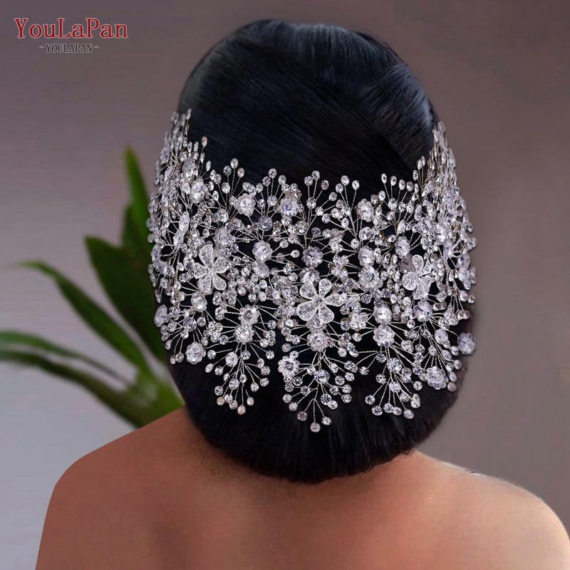 Bridal/Pageant Tiara - Crystal Crown Hair Accessories, Luxury Headdress Alloy for Women & Girls