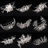 Luxury Crystal Pearl Flower Hair Comb/Headband/Tiara For Women & Girls - Bridal Wedding Hair Accessories/Hair Jewelry-hair accessories-SWEET T 52