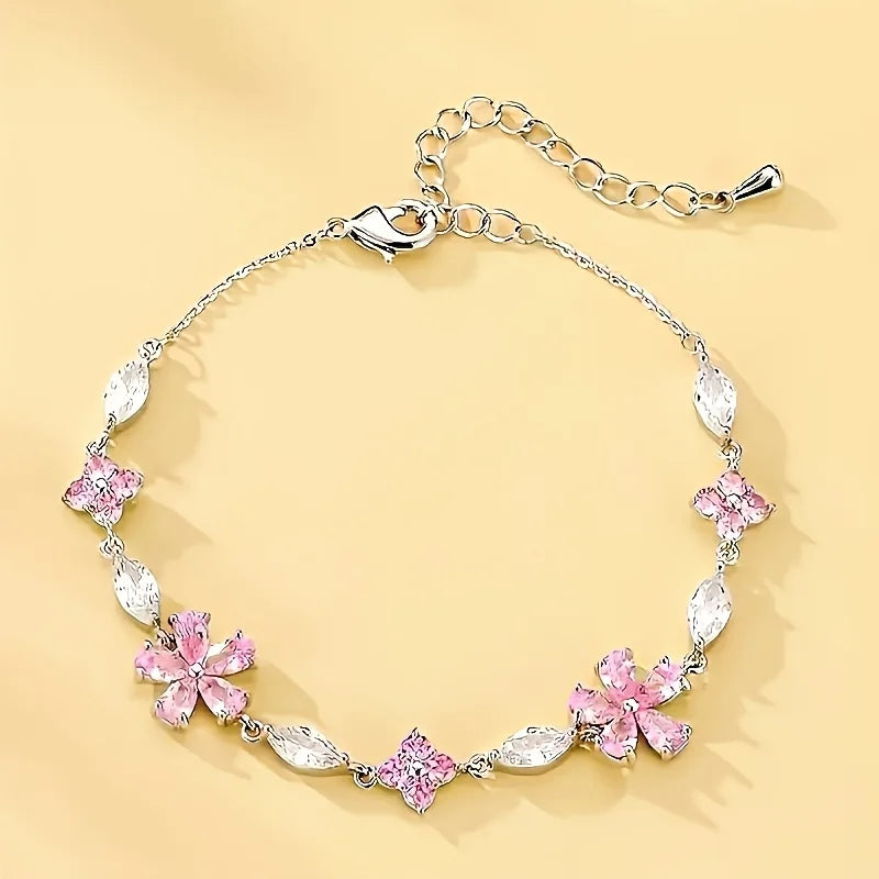 Cherry Blossom Chain Bracelet