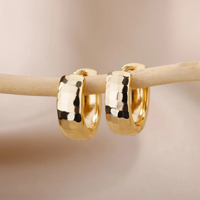 Small Hoop Earrings, Stainless Steel