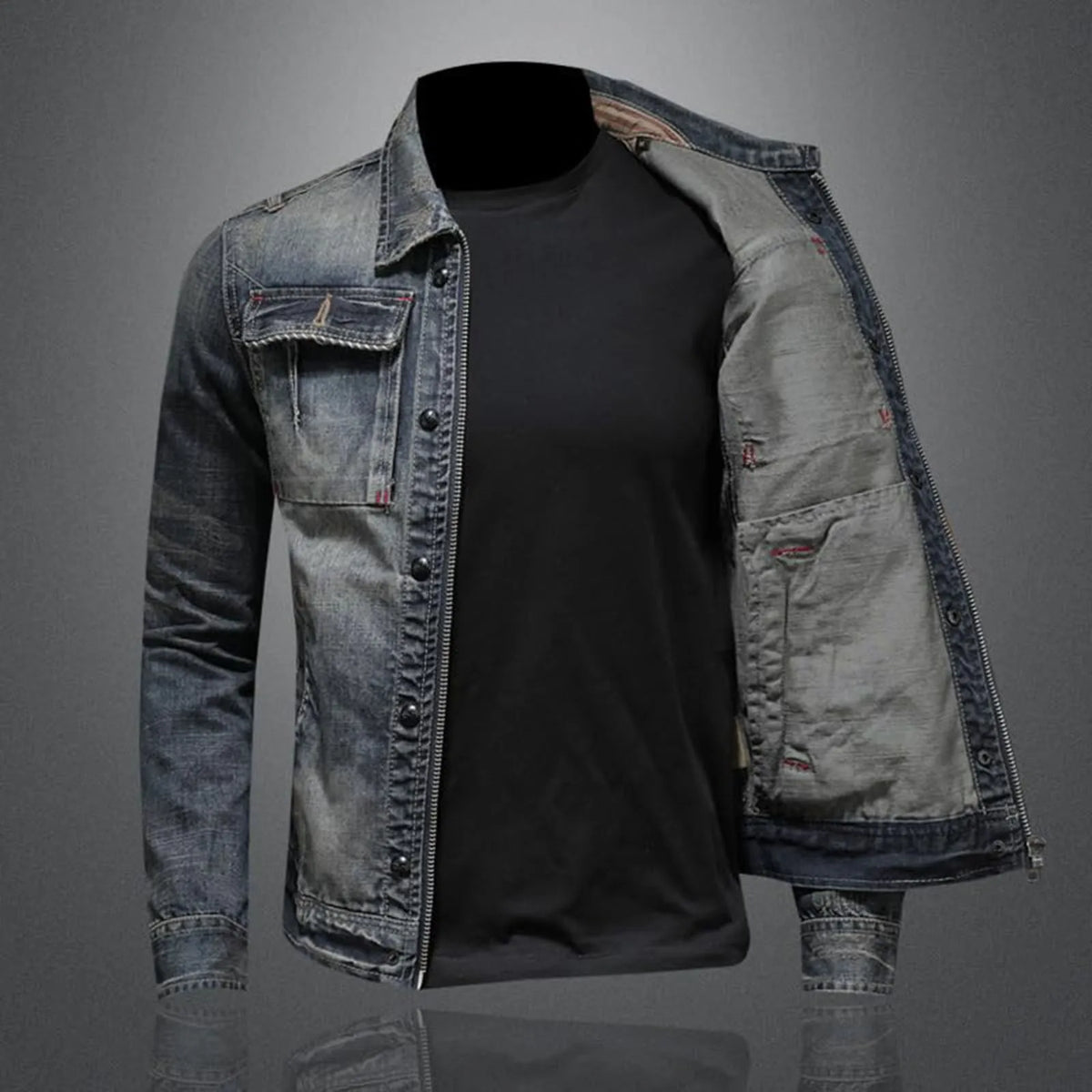 Men's Padded Denim Jacket