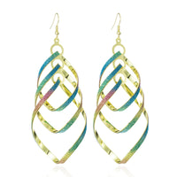 Floating Earrings - Valentine's Day/Love Pendant Earrings. Elegant Long Women's Floating Hook Earrings, Elongated Metal Pendant