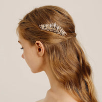 Bridal Hair Comb Fashion, Crystal Zirconia Wedding/Bride Side Clip Hair Comb. Luxury Hair Jewelry for Women