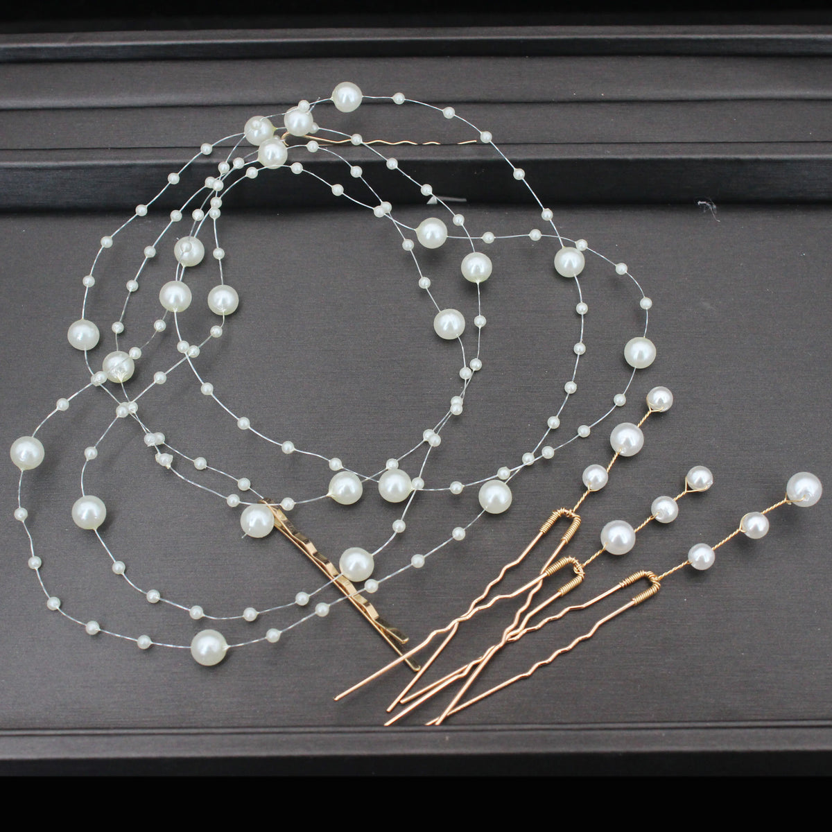 Elegant Bridal Hair Vine Beads, Handmade Women's Headbands for Banquets/Parties, Hair Ornaments