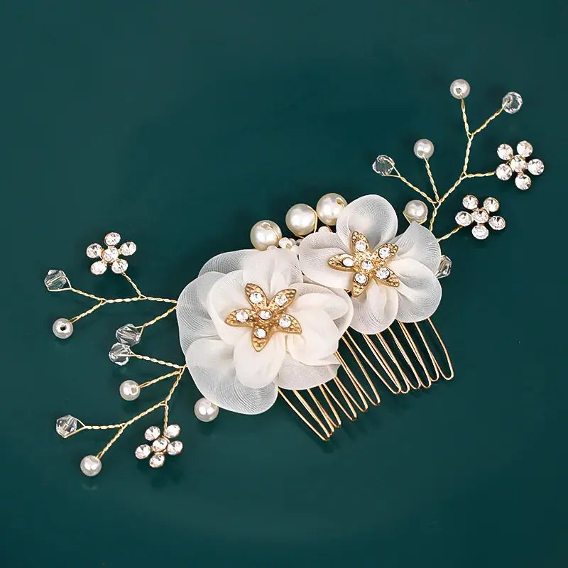 Red Hairpins/Bride Hair Clips - Vintage Chinese Wedding Hair Accessories for Women and Girls-hair accessories-SWEET T 52