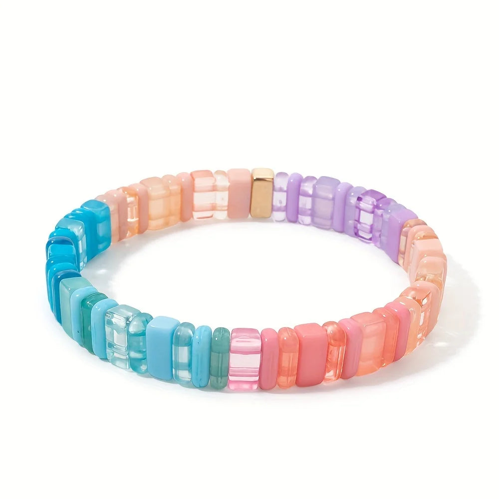 Acrylic Bead Stretch Bracelet