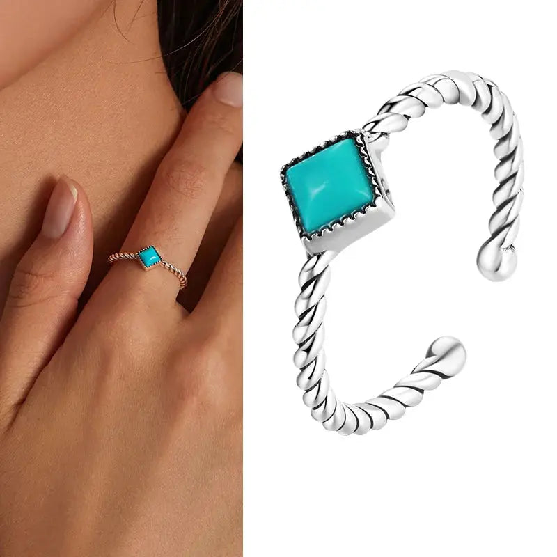 925 Sterling Silver Open Adjustable Rings for Women & Girls. Wedding, Engagement, Anniversary or Gift Rings-ring-SWEET T 52