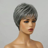 Trendy Limited Style | Salt And Pepper, Pixie Cut, 100% Human Hair Wig Sweet T 52