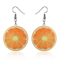 New Fashion Strawberry Cake Earrings for Women. Resin Handmade Cute Watermelon/Lemon Drop Earrings.