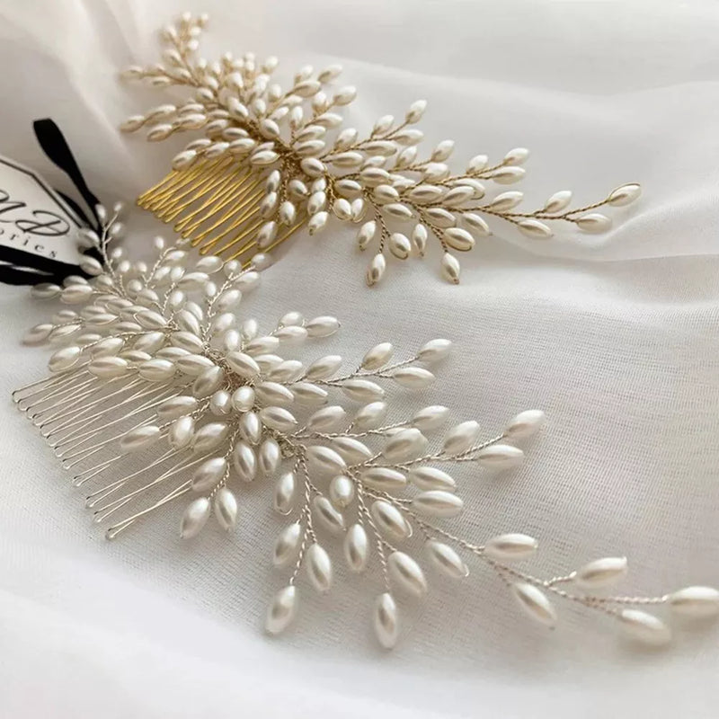 Elegant Hair Pins or Combs for Special Occasions, Weddings and Festivals for Women & Girls-hair accessories-SWEET T 52