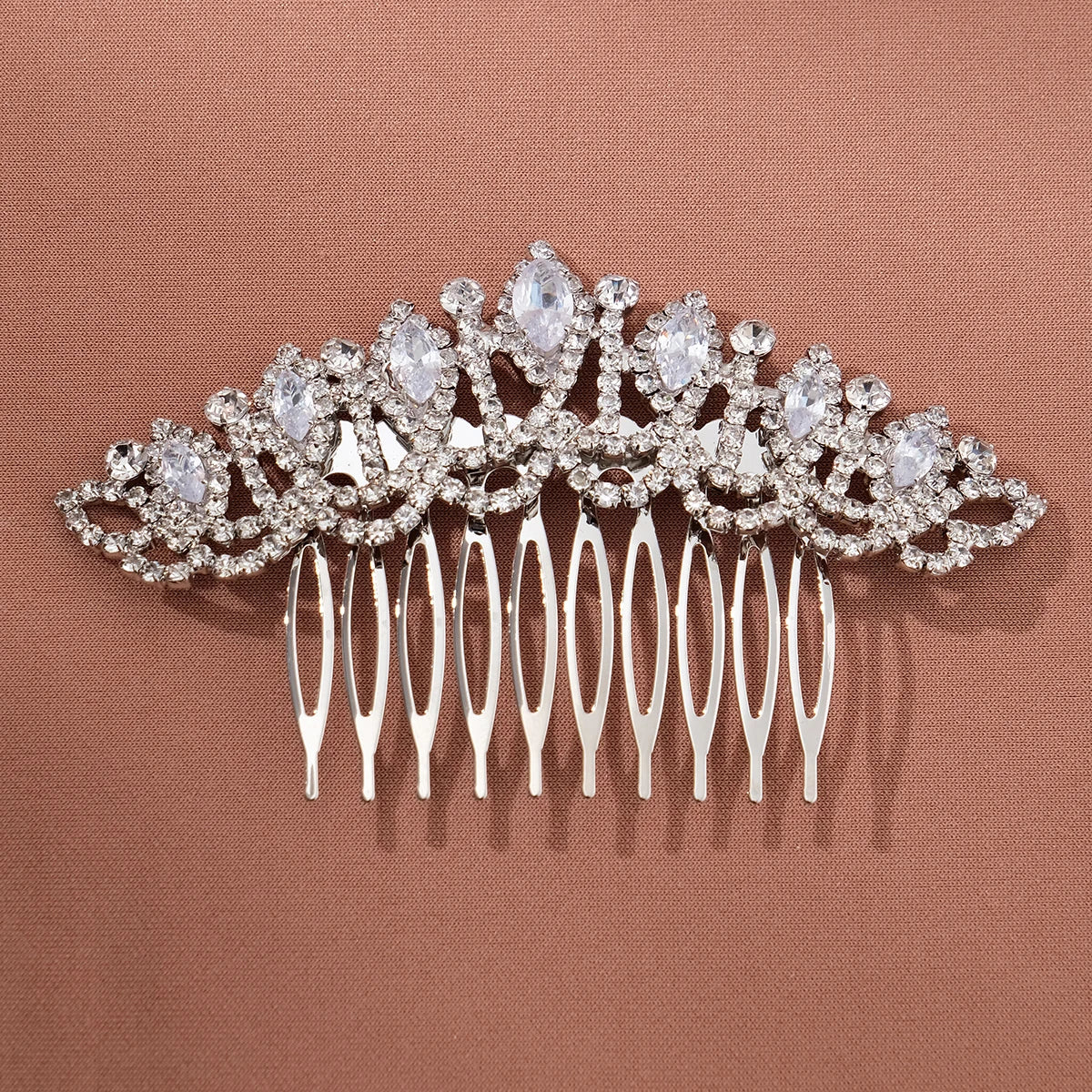 Bridal Hair Comb Fashion, Crystal Zirconia Wedding/Bride Side Clip Hair Comb. Luxury Hair Jewelry for Women
