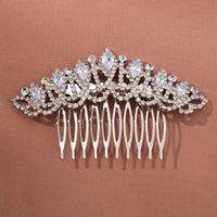 Bridal Hair Comb Fashion, Crystal Zirconia Wedding/Bride Side Clip Hair Comb. Luxury Hair Jewelry for Women