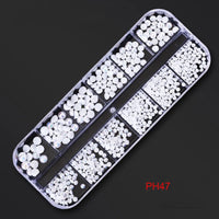 New Multi-size DIY 3-D Nail Art - Rhinestones, Flatback Crystal, Diamond Gems, 3-D Glitter Nail Art, Luxurious Decorations