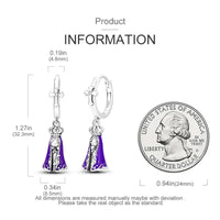 925 Sterling Silver Sparkling Heart/Star/Moon Feather Fashion. Colorful Earrings, Hoop Jewelry for Women & Girls-earrings-SWEET T 52
