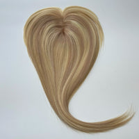 Clip-In Real Human Hair Toppers -  Women's Hair Topper Hairpieces, Brown Hair Toppers/Toupees for Women, Clip-in Hair Extensions