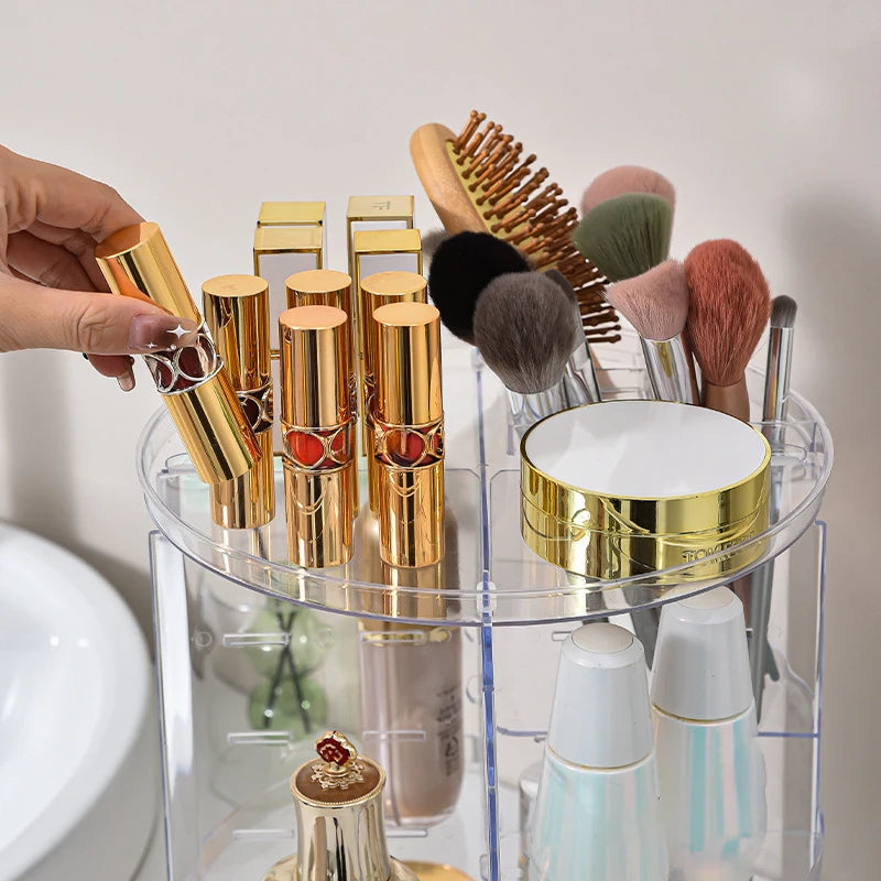 360 Rotating Makeup Organizer - Multi-Function Detachable Dressing Table Makeup Storage Rack, Large Capacity SWEET T 52