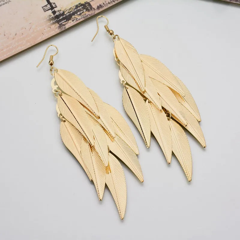 Floating Earrings - Valentine's Day/Love Pendant Earrings. Elegant Long Women's Floating Hook Earrings, Elongated Metal Pendant