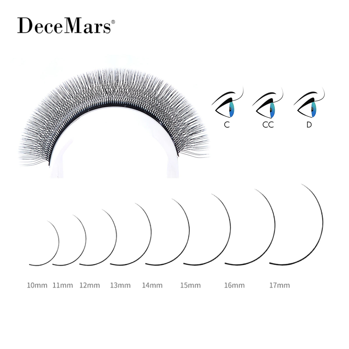 5D W-Shaped Volume Lash Extension Tray, 12 Lines