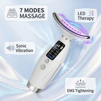 LED Face and Neck Massager, 7 Modes