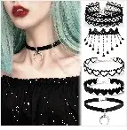 Velvet Fashion Choker Necklace for Women & Girls - Vintage Lace Necklace with Pendants-necklace-SWEET T 52