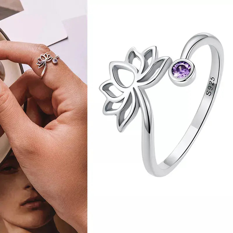 925 Sterling Silver Open Adjustable Rings for Women & Girls. Wedding, Engagement, Anniversary or Gift Rings-ring-SWEET T 52