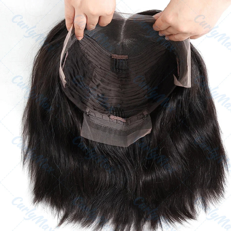 250/180% Brazilian Bone Straight Short Bob, 13x4 Lace Frontal, 13x6 HD Transparent Lace Frontal, 5x5 Closure Wigs for Women