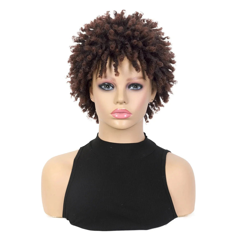 Cross-Border African Explosion Wig Dirty Dreads Hair Cover Wig Fluffy Curl Wig White Synthetic Mechanism Hair Cover Sweet T 52