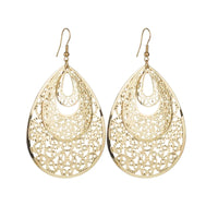 Floating Earrings - Valentine's Day/Love Pendant Earrings. Elegant Long Women's Floating Hook Earrings, Elongated Metal Pendant