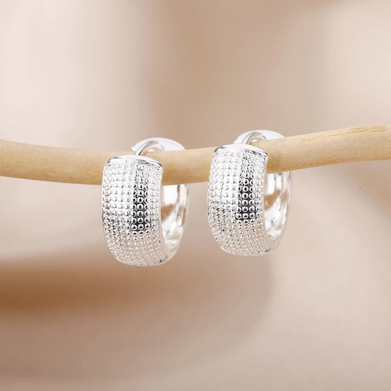 Small Hoop Earrings, Stainless Steel