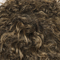 Short Synthetic Wigs for Women - Curly Topper for Women. 3 Clips, Short Toupee Hairpieces to Cover Thin Hair