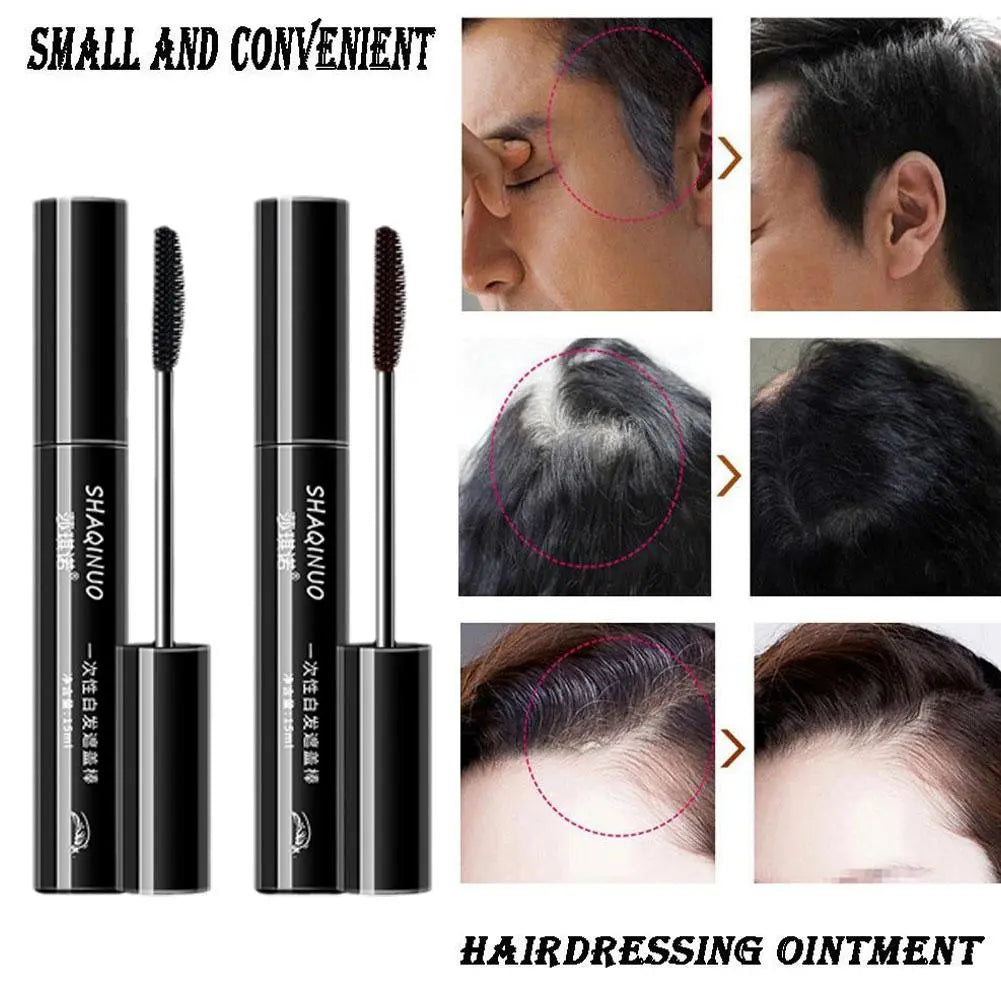 Instant Gray Root Coverage for Women and Men in Black and Brown - Easy Washout-Hair color-SWEET T 52