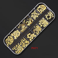 12Gird Box Multi Size AB/Colorful Non-Hotfix Rhinestones Flatback Crystal Diamond Gems 3D Glitter Nail Art Luxurious Decorations SWEET T 52